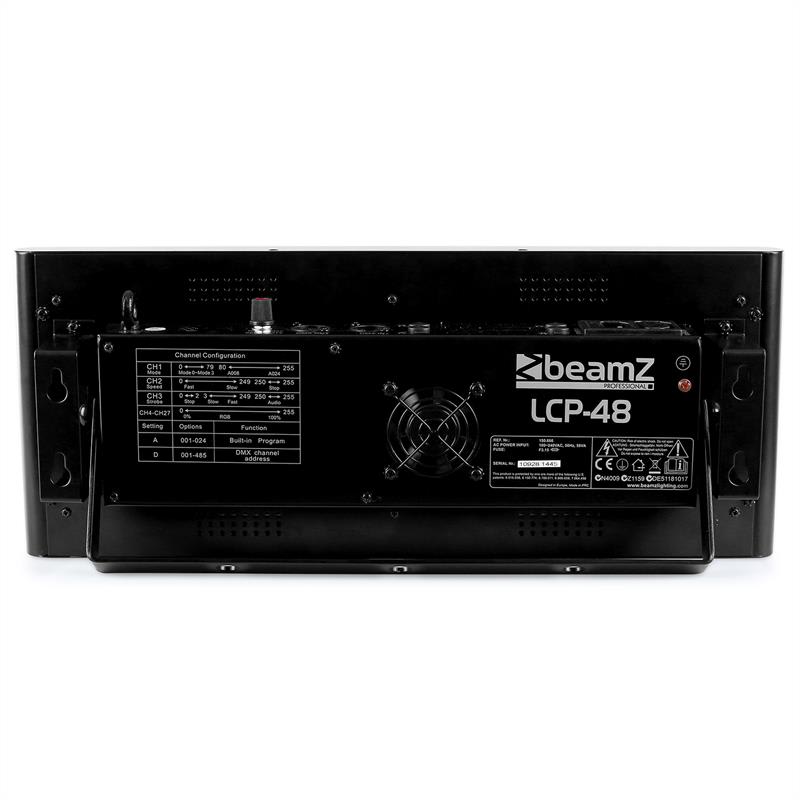 Beamz LCP-48, LED farebný panel, 48 x 1 W RGW, DMX