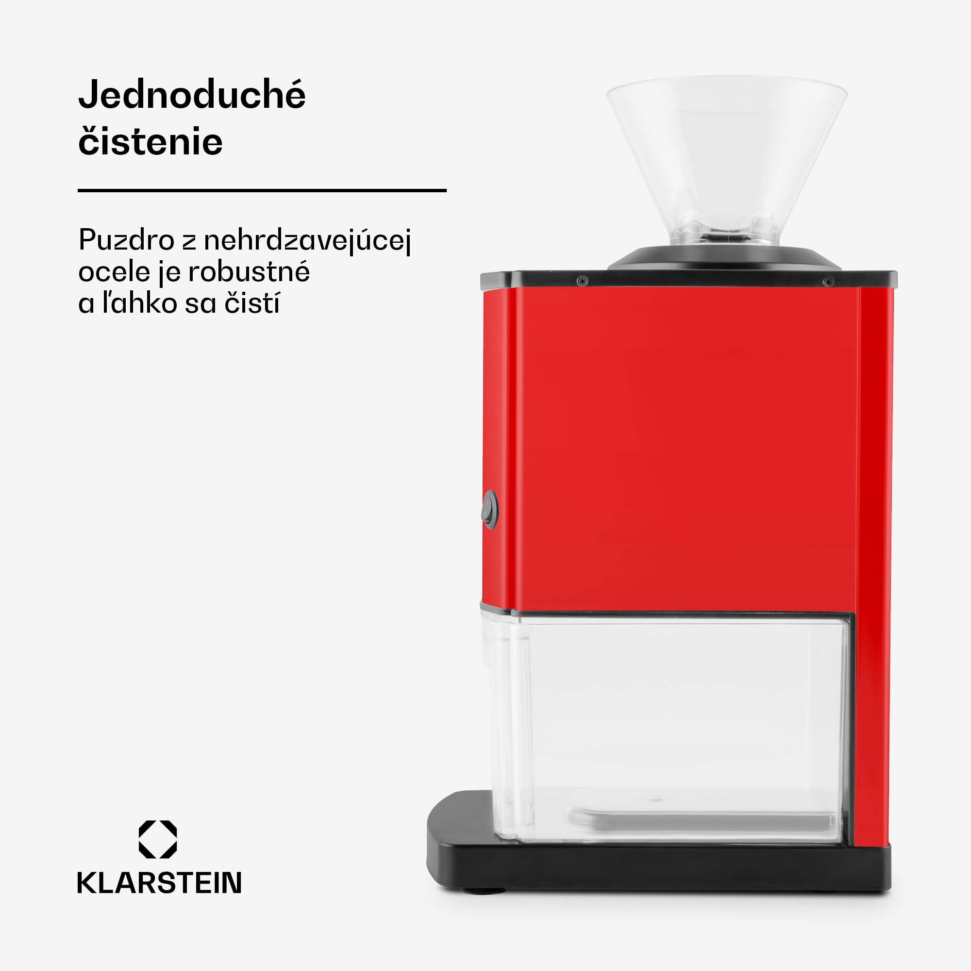 OneConcept Icebreaker, drvič ľadu, 15 kg/h, objem 3,5 l, zásobník na ľad, nehrdzavejúca oceľ, červený – Obrázok 3