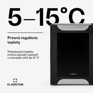 Klarstein Happy Hour, mini chladnička, 33 l, nehlučná, energet. trieda G, čierna s dekoratívnymi dverami