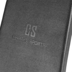 Capital Sports Flaptor, polohovateľná lavica, sklápacia, čierna