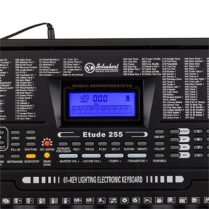 SCHUBERT Etude 225 USB, nácvičný elektronický klavír, 61 klávesov, podsvietené klávesy
