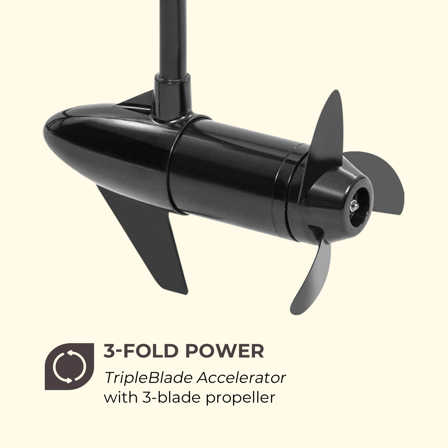 Waldbeck Barracuda 86, elektrický prívesný motor, 86 lbs/1164 W, 24V, 3-krídlová vrtuľa – Obrázok 2