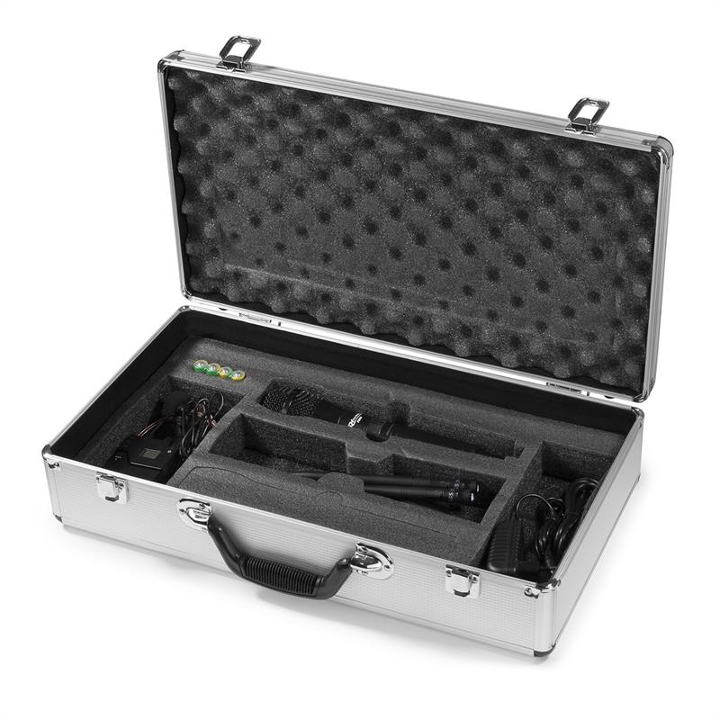 Power Dynamics PD632C 2X, 20-kanálová sada UHF bezdrôtových mikrofónov, 1 x ručný/1 x headset mikrofón – Obrázok 3
