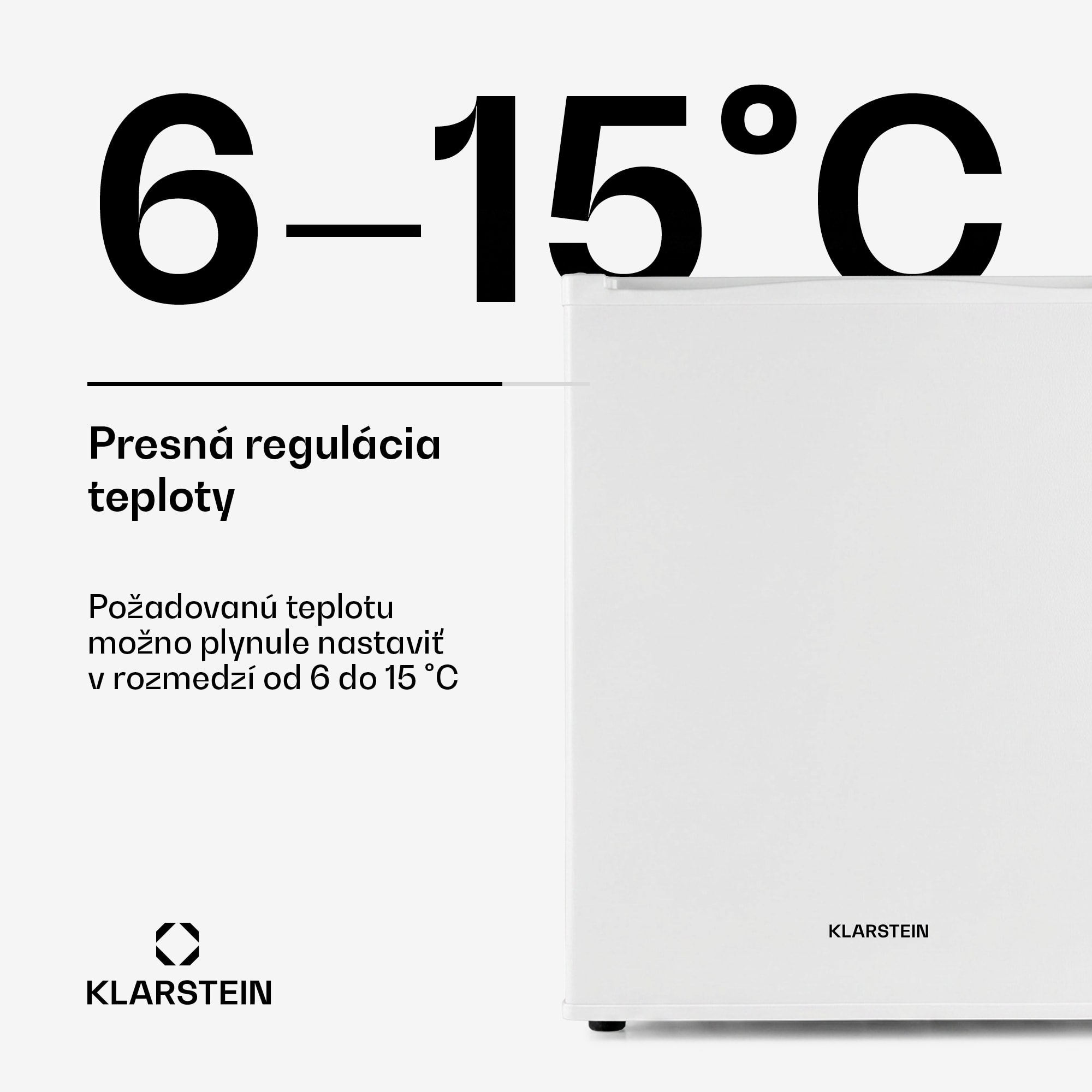 Klarstein Happy Hour 40, mini chladnička, 40 l, 5-15°C, tichá, 23dB, LED-svetlo, biela