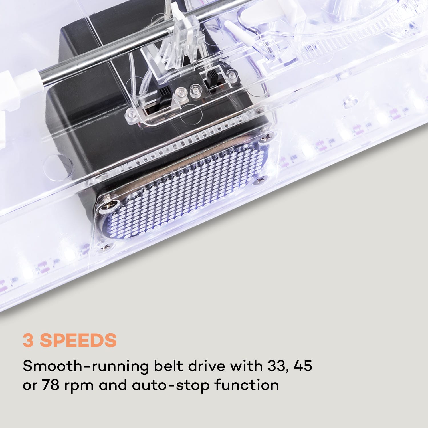 Auna ClearTech, gramofón, 33/45/78 otáčok za minútu, Bluetooth, stereo reproduktory