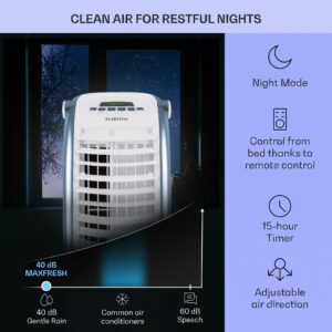 Klarstein Maxfresh, 3 v 1 ochladzovač vzduchu, ventilátor, 65 W, 6 l, diaľkový ovládač, 2 x chladiaci box