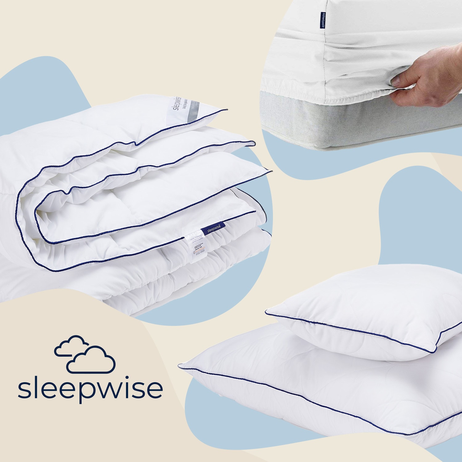 Sleepwise Traumwolle Biber, posteľná bielizeň, 200x200 cm – Obrázok 3