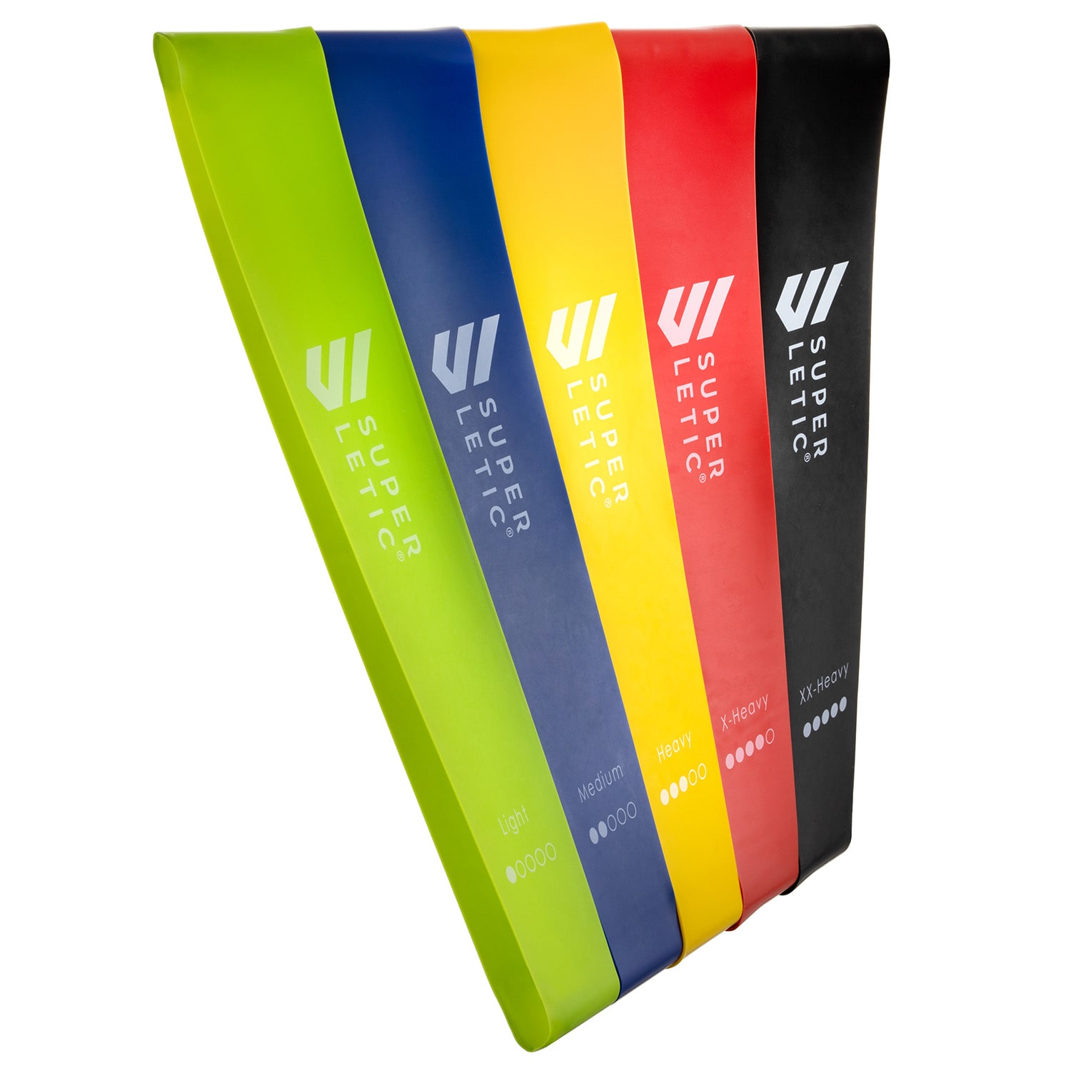 Capital Sports Uros Mini, expandéry, súprava 5 kusov, fitness gumy, slučka, 100 % latex – Obrázok 3