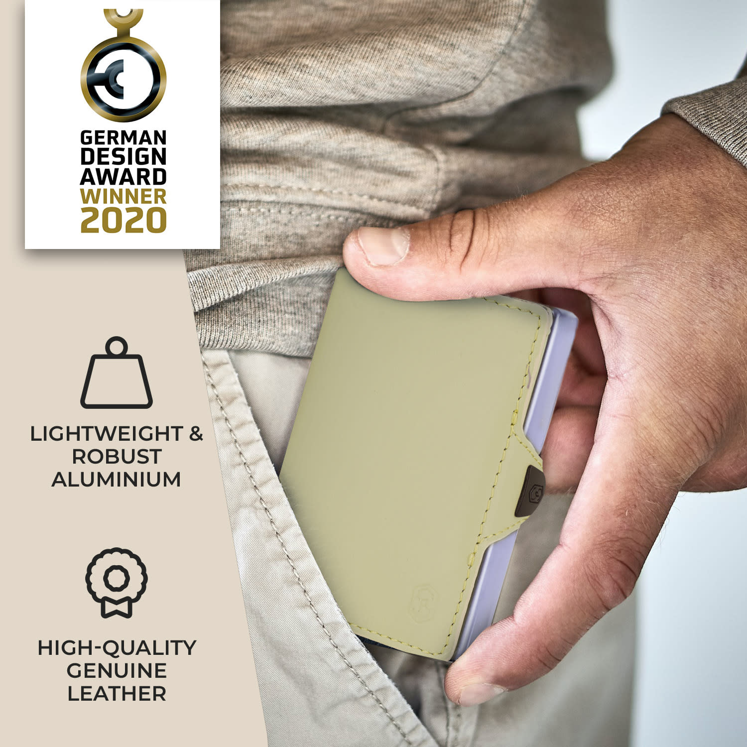 Slimpuro ZNAP Slim Wallet, 8 kariet, priehradka na mince, 8,9 x 1,5 x 6,3 cm (Š x V x H), ochrana RFID – Obrázok 3