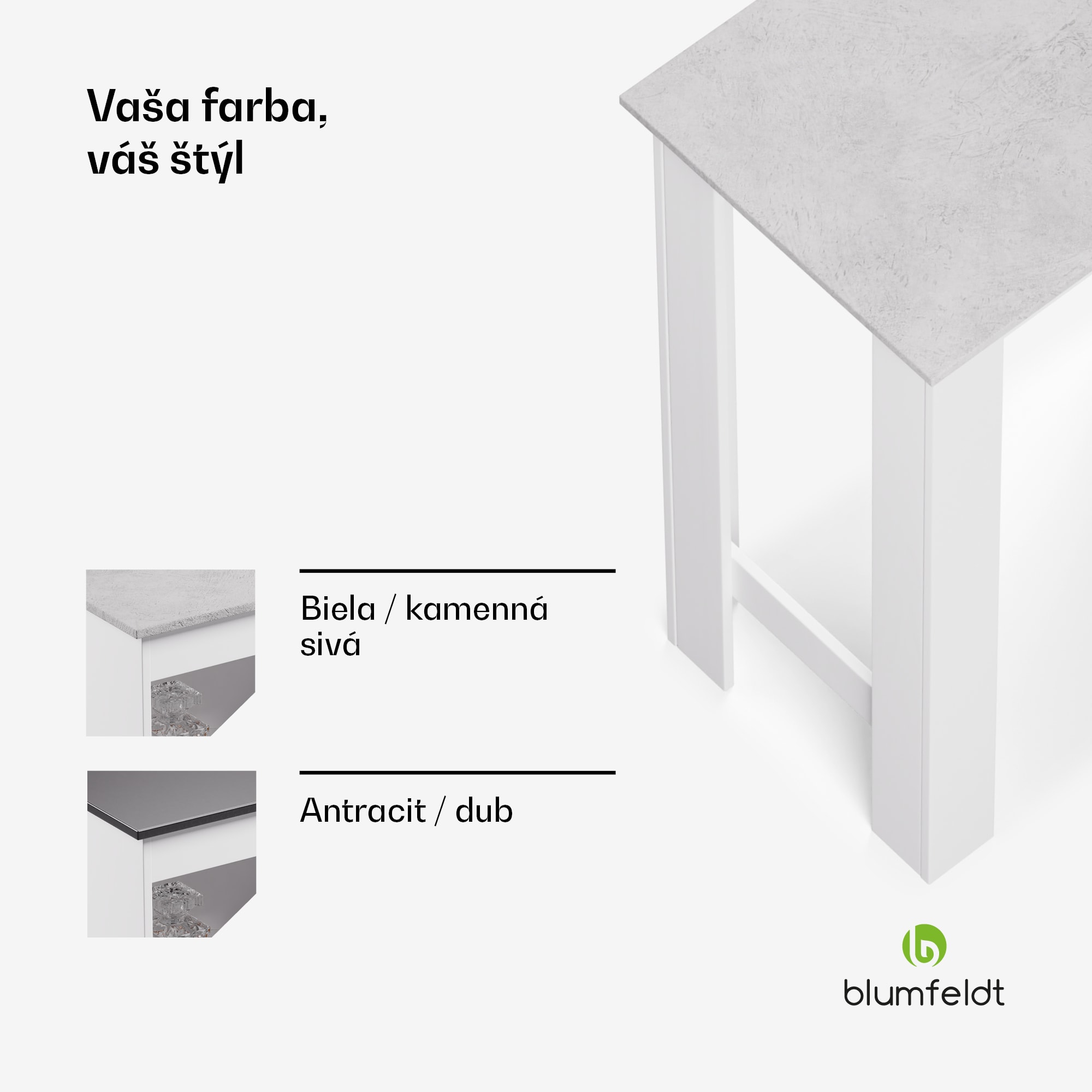 Blumfeldt Bellshill, barový stôl, pultový stôl, domáci bar