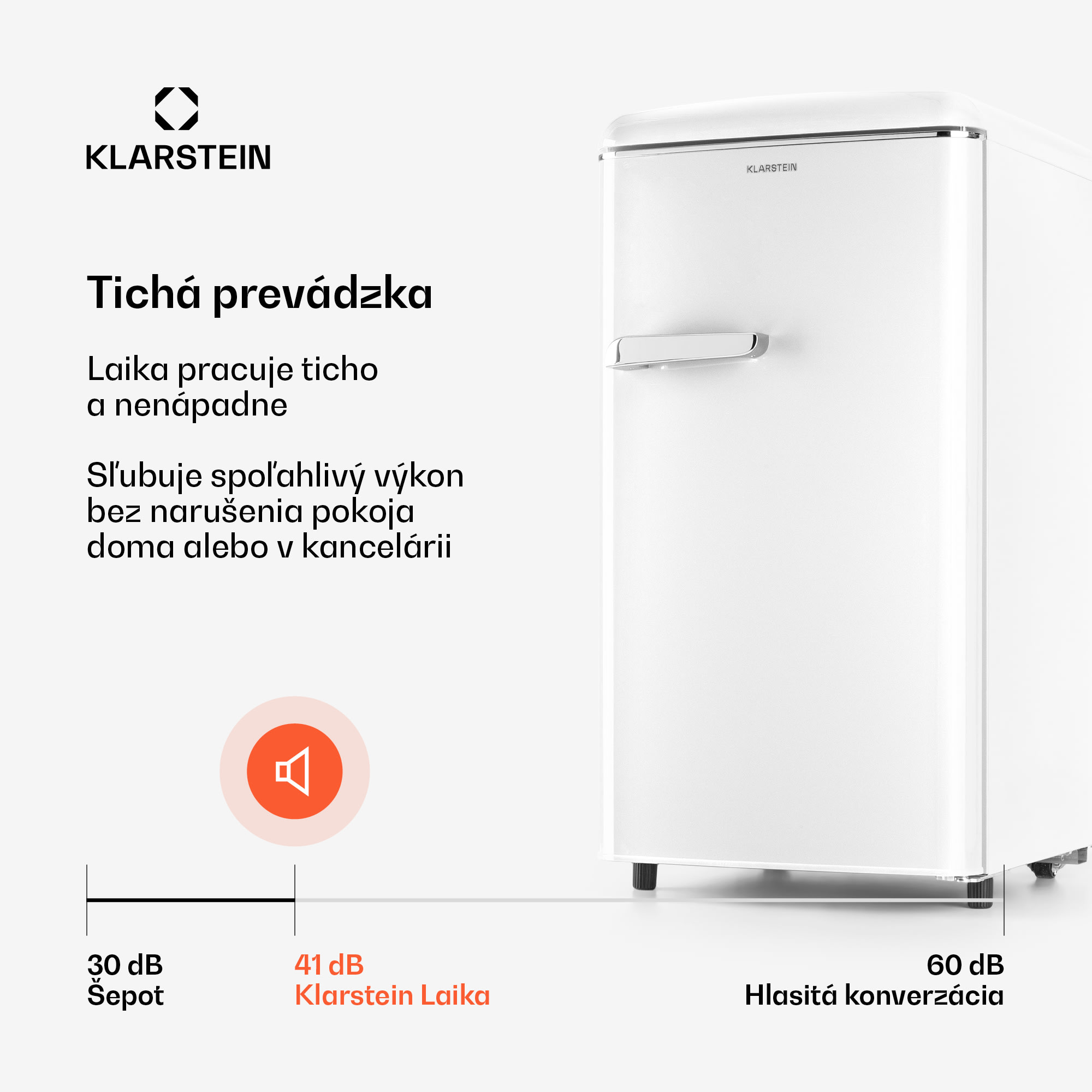 Klarstein Laika 60L mraznička 60 l 3 zásuvky teplota: -18 až 0 °C – Obrázok 3