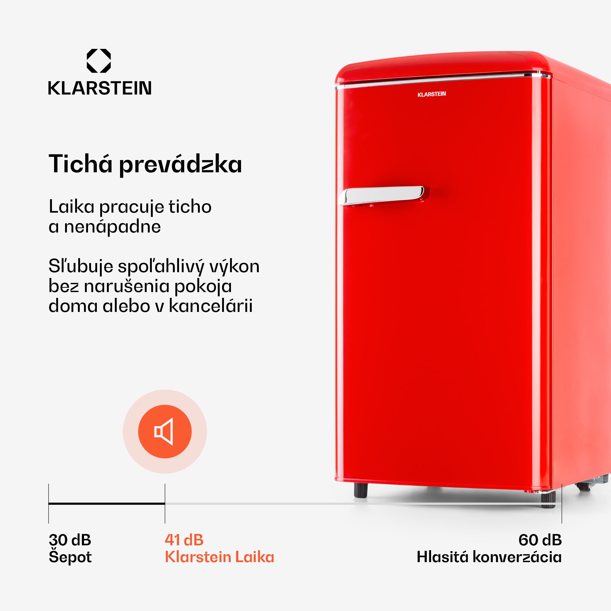 Klarstein Laika 60L, mraznička, 60 l, 3 zásuvky, teplota: -18 až 0 °C – Obrázok 3