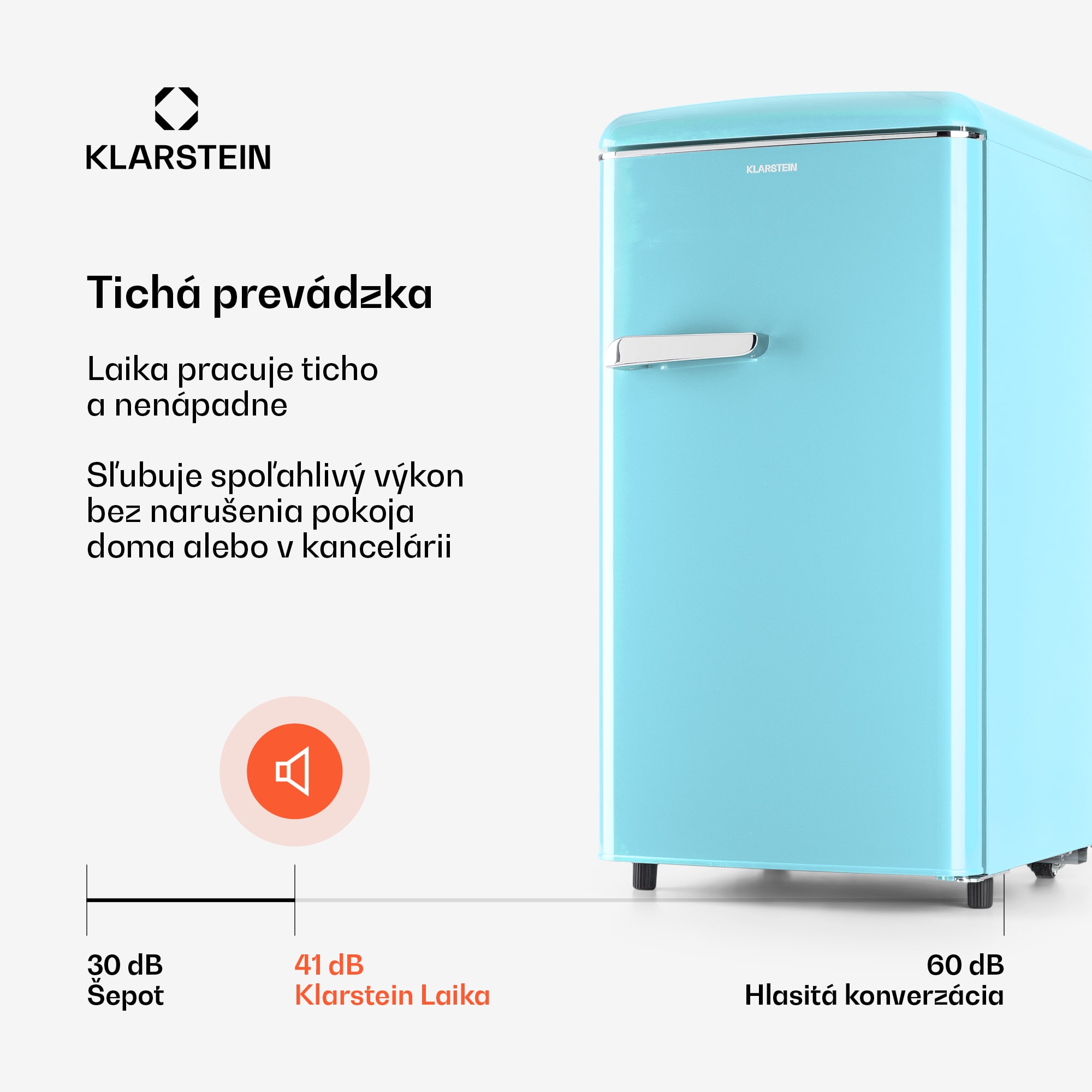 Klarstein Laika 60L mraznička 60 l 3 zásuvky teplota: -18 až 0 °C – Obrázok 3