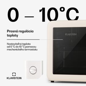 Klarstein PopLife 48, chladnička na nápoje, chladnička, 48 l, 0-10°C, retro dizajn