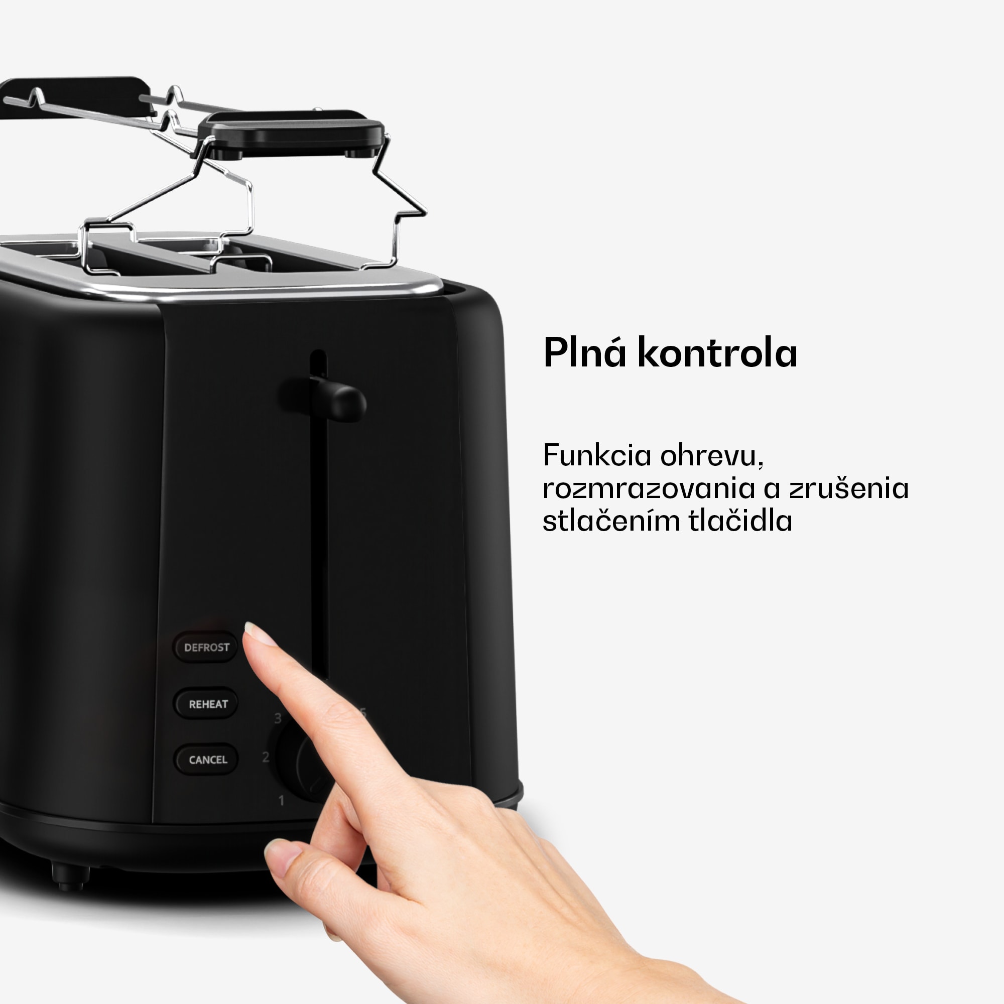 Klarstein Velaire hriankovač | Hriankovač na 2 krajce | 800 W | 7 úrovní opečenia | Ohrievač žemlí – Obrázok 2