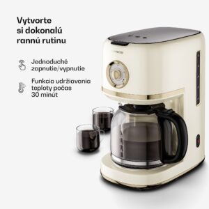 Klarstein Victoria kávovar na filtrovanú kávu | 1,5 litra | Funkcia udržiavania teploty | 12 šálok