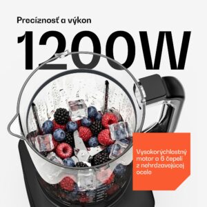 Klarstein Velaire kuchynský robot s mixérom na miesenie, šľahanie a odšťavovanie 1200 W 2 l kuchynský robot/mixér 1,75 l