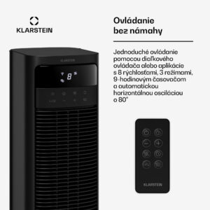Klarstein Mistral inteligentný ochladzovač vzduchu s vodným chladením | 365 m³/h | 4 l | 35 m² | 3 režimy | 36 W