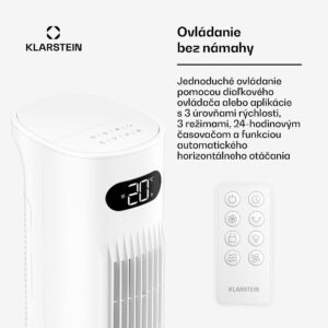 Klarstein Polar Inteligentný ochladzovač vzduchu s vodným chladením | Praktický dizajn, inteligentné ovládanie a obsluha