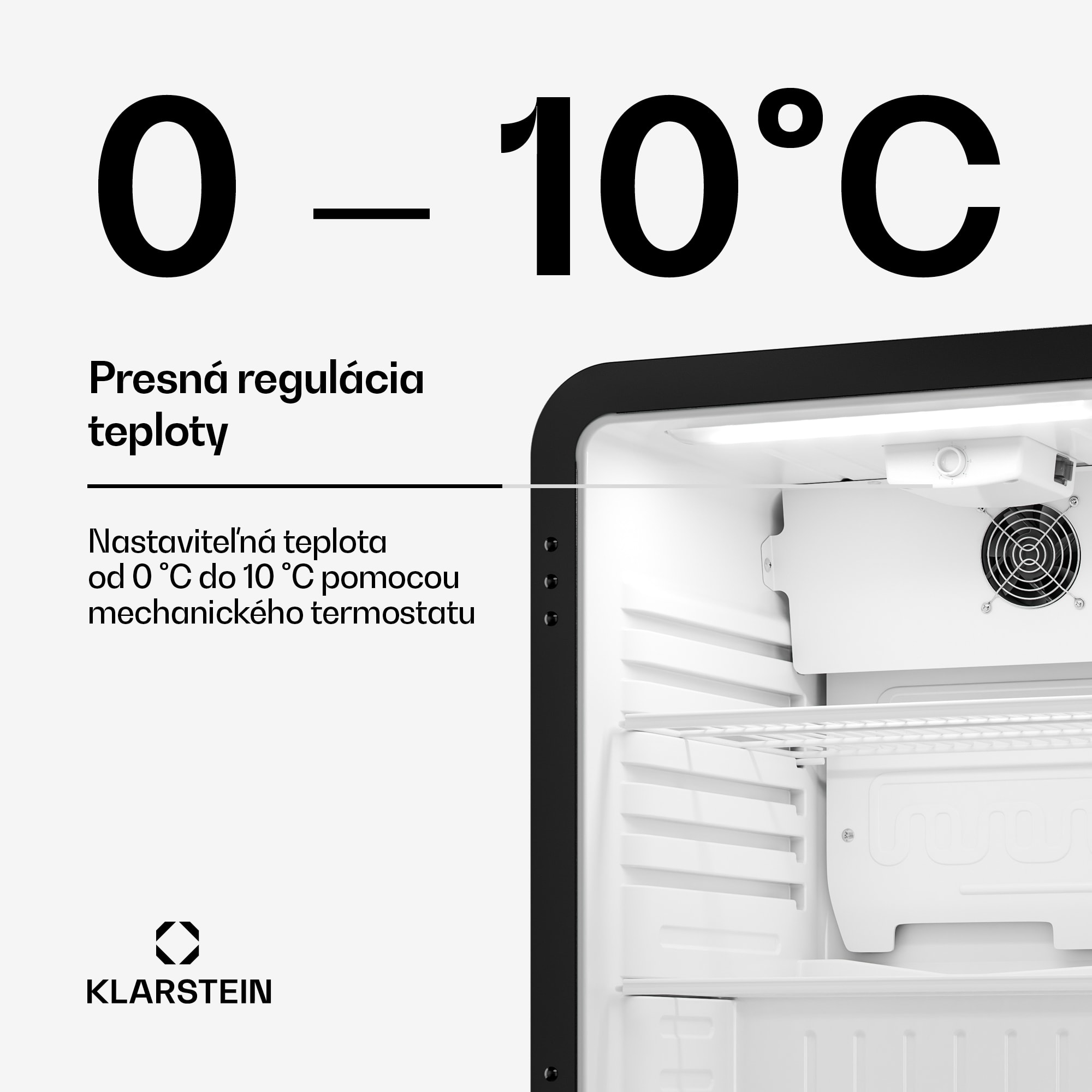 Klarstein Audrey Evo chladič nápojov | 64 x 47,5 cm | LED vnútorné osvetlenie | 85 W | 42 dB