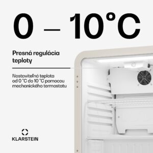Klarstein Audrey Evo chladič nápojov | 64 x 47,5 cm | LED vnútorné osvetlenie | 85 W | 42 dB