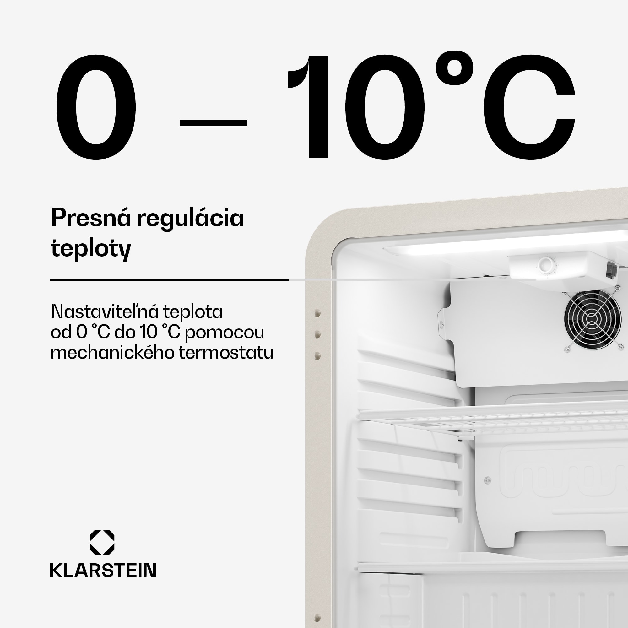 Klarstein Audrey Evo chladič nápojov | 64 x 47,5 cm | LED vnútorné osvetlenie | 85 W | 42 dB