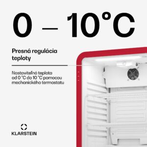 Klarstein Audrey Evo chladič nápojov | 74 x 38 cm | LED vnútorné osvetlenie | 95 W | 42 dB
