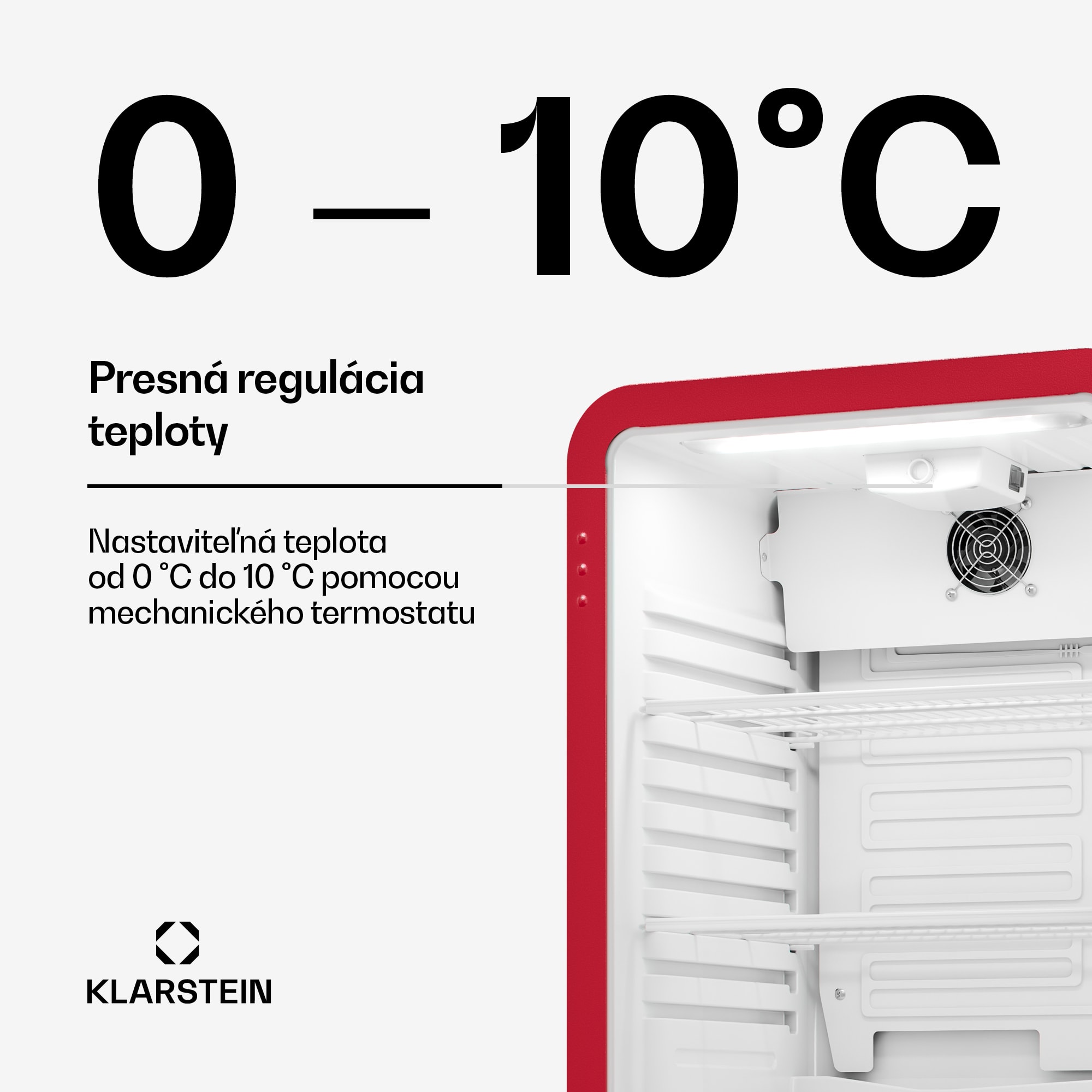 Klarstein Audrey Evo chladič nápojov | 74 x 38 cm | LED vnútorné osvetlenie | 95 W | 42 dB