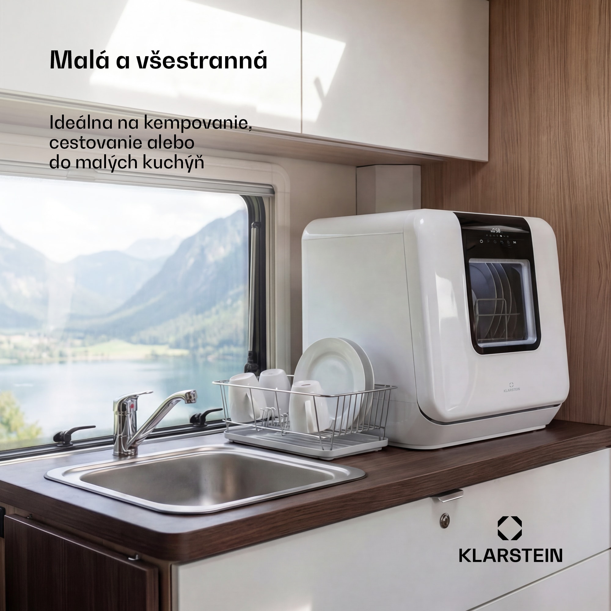 Klarstein Melville stolová umývačka riadu | 7 programov | Technológia Aqua-Stop | 860 W | 42 cm – Obrázok 2