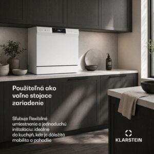 Klarstein Amazonia vstavaná umývačka riadu | 8 programov | Technológia Aqua-Stop | 1620 W | 55 cm