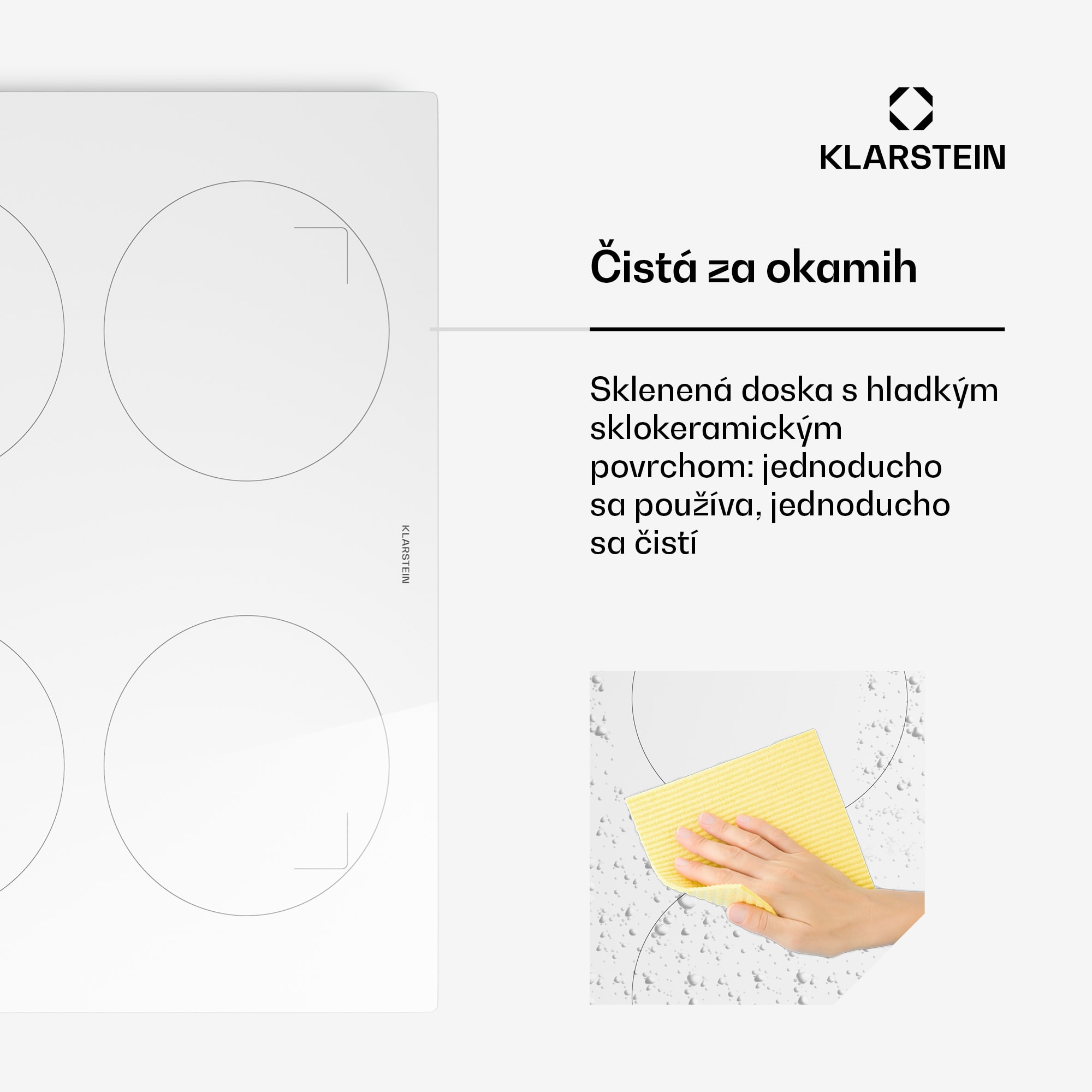 Klarstein Indukčná varná doska Neotouch | Moderná a výkonná | 4 varné zóny | 9 stupňov | 7200 W | 60 cm – Obrázok 3