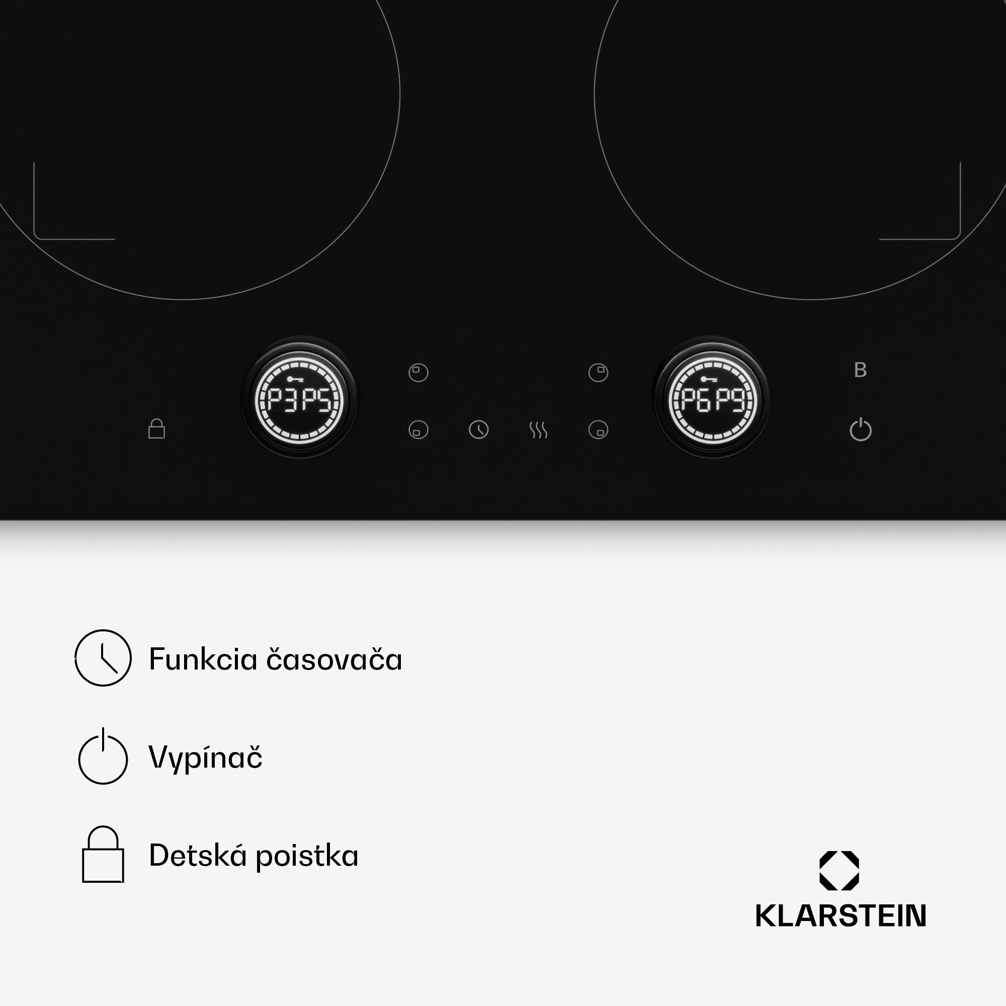 Klarstein Indukčná varná doska Neotouch | Moderná a výkonná | 4 varné zóny | 9 stupňov | 7200 W | 60 cm – Obrázok 2