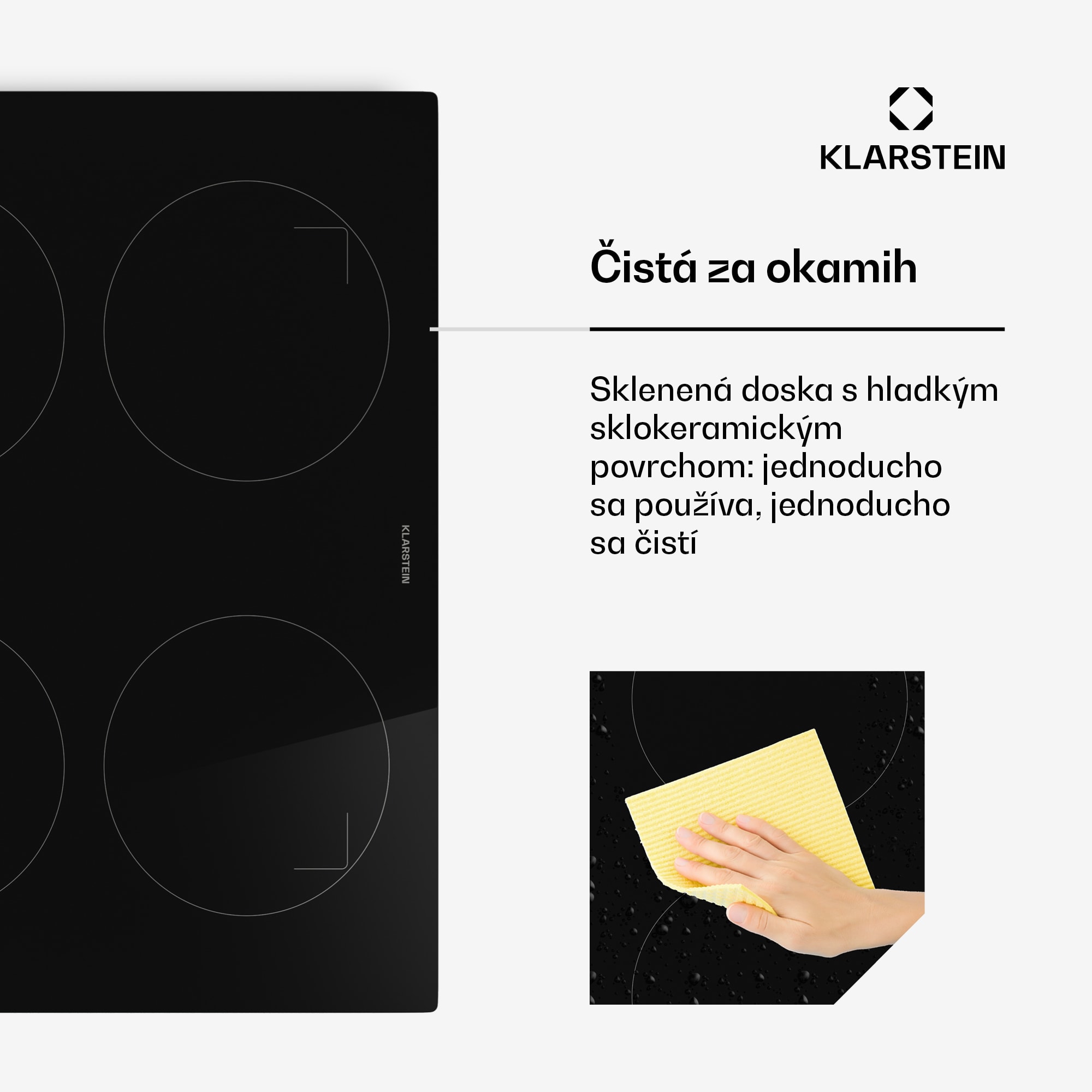 Klarstein Indukčná varná doska Neotouch | Moderná a výkonná | 4 varné zóny | 9 stupňov | 7200 W | 60 cm – Obrázok 3