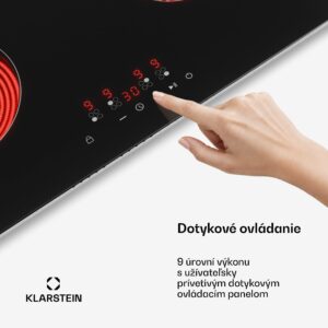 Klarstein Hito sklokeramická varná doska | 4 varné zóny | 6000 W | 9 úrovní výkonu | 60 cm