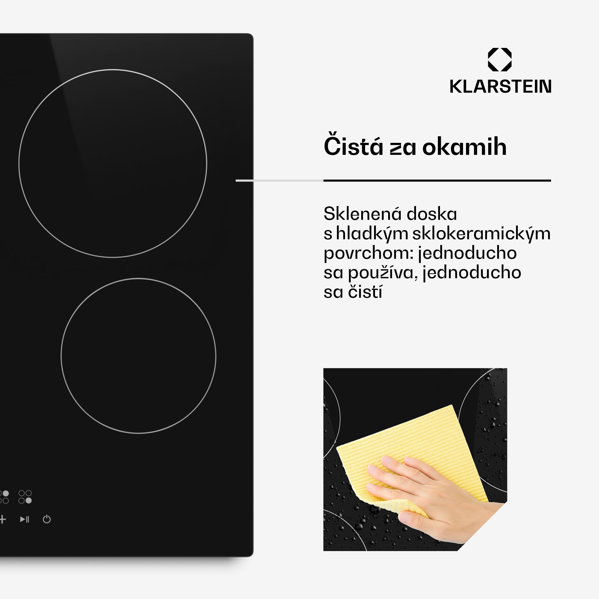 Klarstein Hito sklokeramická varná doska | 4 varné zóny | 6000 W | 9 úrovní výkonu | 60 cm – Obrázok 3