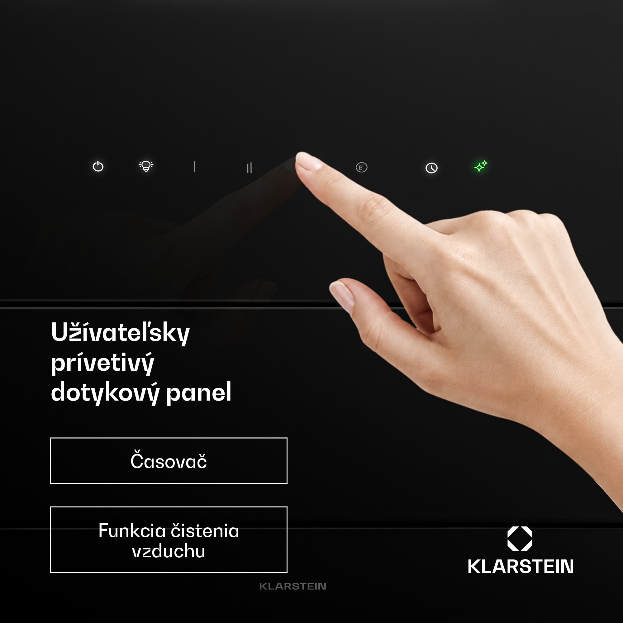 Klarstein SleekAir šikmý digestor | Režimy odsávania a recirkulácie | Ušľachtilý dizajn | 720 m³/h | 60 cm – Obrázok 3