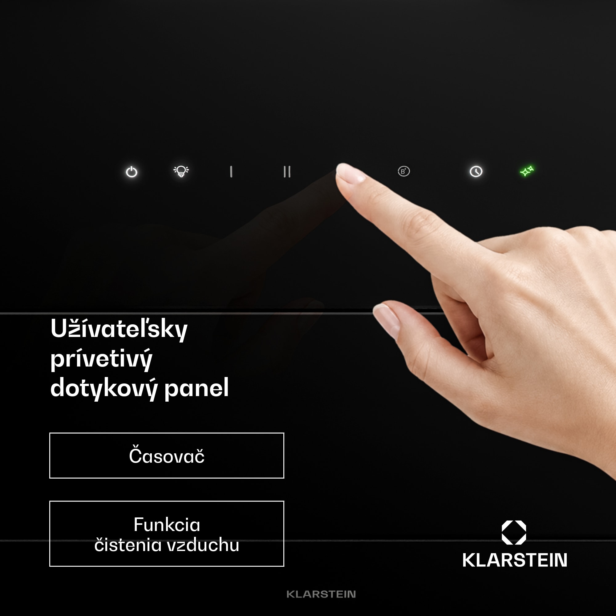 Klarstein SleekAir šikmý digestor | Režimy odsávania a recirkulácie | Ušľachtilý dizajn | 720 m³/h | 90 cm – Obrázok 3