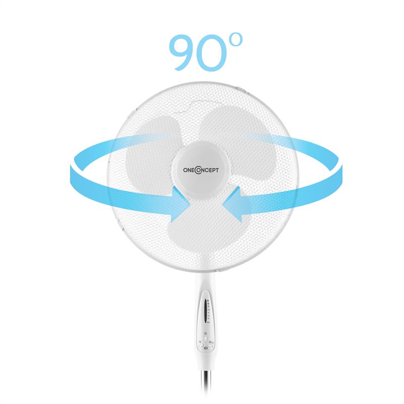 OneConcept White Blizzard RC 2G stojanový ventilátor set 50 W 41 cm s diaľkovým ovládaním